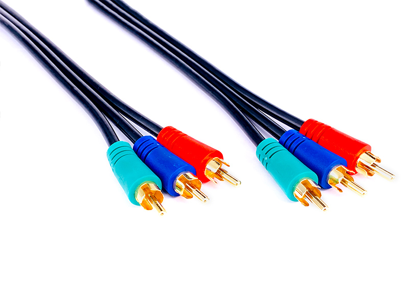3RCA Plug to 3RCA Plug RGB Cable